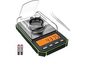 Upgraded Digital Milligram Scale, 50g Portable Mini Scale, 0.001g Precise Graduation, Professional Pocket Scale with 50g Cali