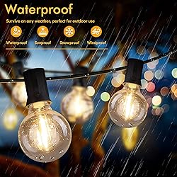 LED Outdoor String Lights 100FT Patio Light with 52