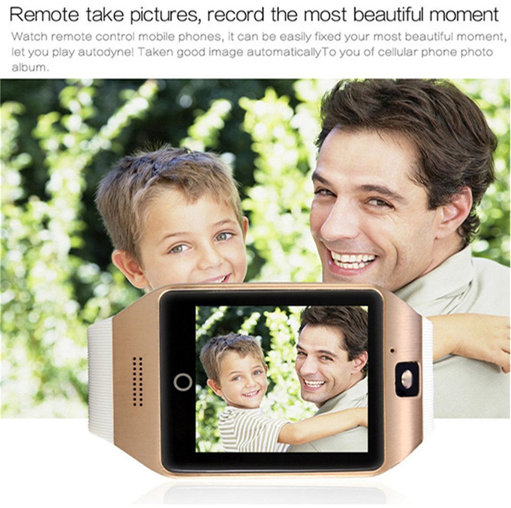 Smart Watch Phone,SUNETLINK Touch Screen Bluetooth Cell Phon e Watch Support Pedometer analysis/Sleep Monitoring with Camera NFC,for Android Smart Phones,Men Women