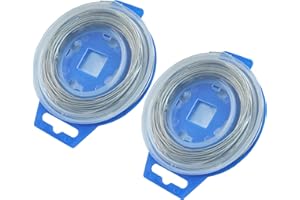Murtenze 50Ft / 15m Safety Lock Wire (.032), Stainless Steel Twist Safety Wire for Repairing Motorcycles, Tie Things, Aircraft (2 Pack)