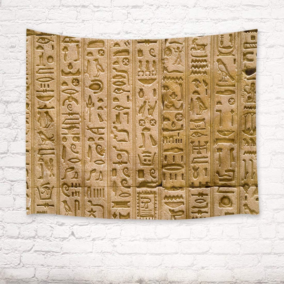 ALLdelete# Tapiz de Egipto con jeroglíficos y símbolos para Colgar en