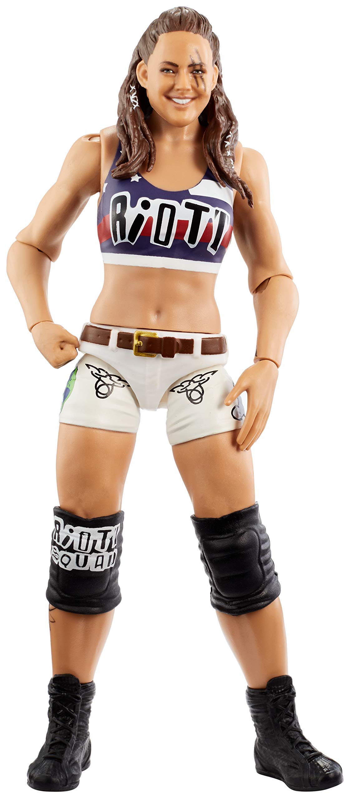 WWE MATTEL GCB90 ​ WWE Sarah Logan Action Figure in 6-inch Scale with Articulation & Ring Gear, Multicoloured