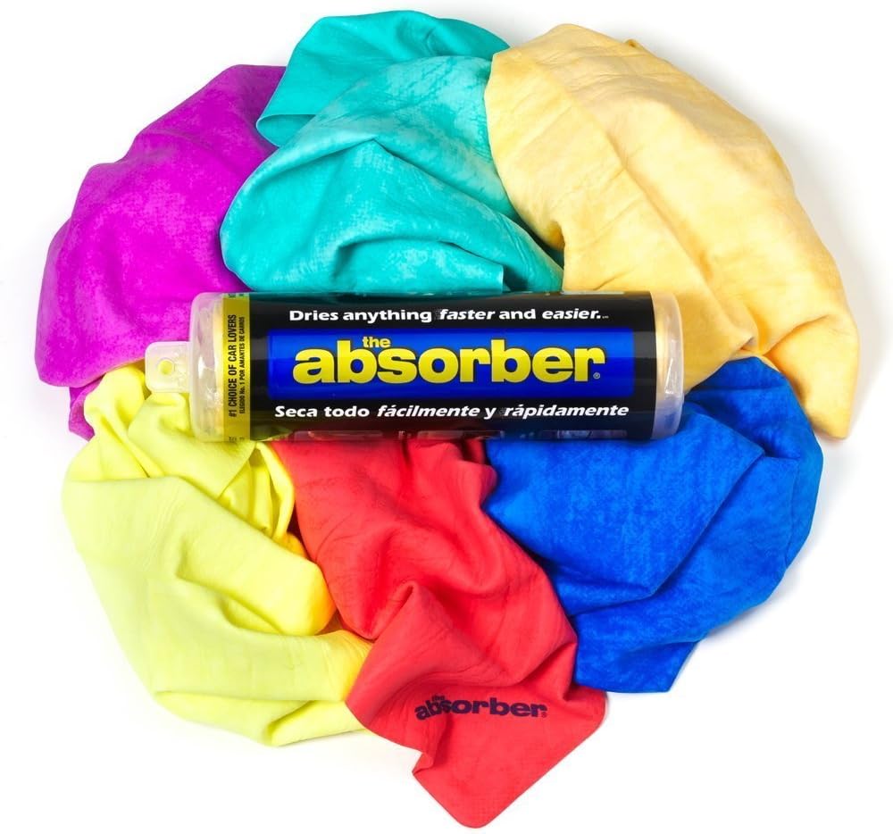 CleanTools The Absorber Synthetic Drying Chamois, 27" x 17", Natural, Single: Automotive