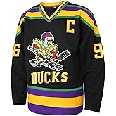 Mighty Ducks Jersey 96 Charlie Conway 99 Adam Banks Movie Ice Hockey Jersey, 90S Hip Hop Clothing for Party