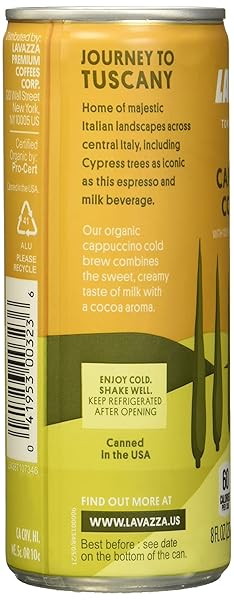 LAVAZZA ORGANIC NITRO COLD BREW, 7 FLUID OUNCE
