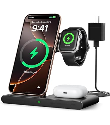 アリス 3in1 Amazon.com: 3-in-1 Foldable Wireless Charging Station