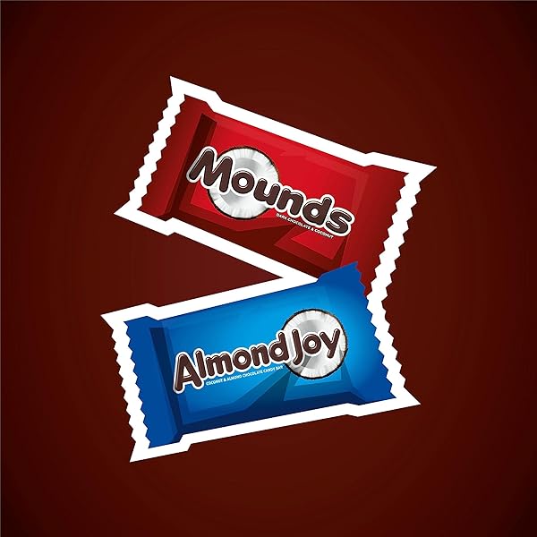 ALMOND JOY AND MOUNDS ASSORTED FLAVORED MINIATURE, CANDY PARTY PACK, 32.1 OZ