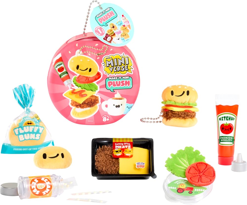 MGAs Miniverse Make It Mini Plush DIY Kit with Adhesive & Keychain 8