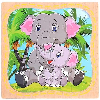 Houeglass Worthwhile Animal Intelligence Puzzle Smart(None Elephant)