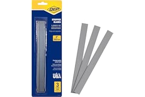 QEP 62904Q 8 in. Carbon Steel Replacement Blades for Floor Scraper and Striper, 3 Count, Grey