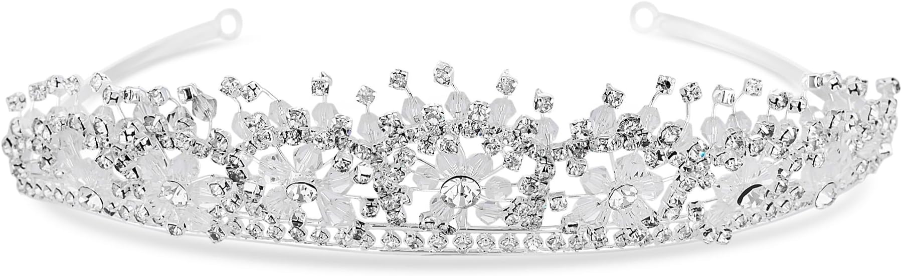 Jon Richard Women's Floral Beaded Tiara