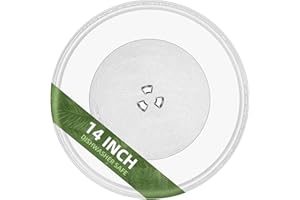 Gemroom 14" Microwave Glass Plate for LG Microwave Plate MJS47373301, MJS47373302, MJS47373303, MJS47373304 Compatible With LG Microwave Plate Replacement