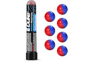X DUKE Duke Standard 68 Caliber Self Defense Balls - Pepperspray Balls Projectiles, .68 Caliber Defense Balls, 68 Cal Ammo Pepper Gas Spray Rounds, Pepper Ammo, 7 Count Tube - 1% PAVA+1% CS