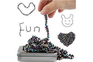 SKRSOUL 500PCS Magnetic Balls Putty Puzzle Anxiety/Stress Relief Toy Desk Fidget Toys Magnetic Stones, The Development of Promote Attention for Office Adult (Colorful)