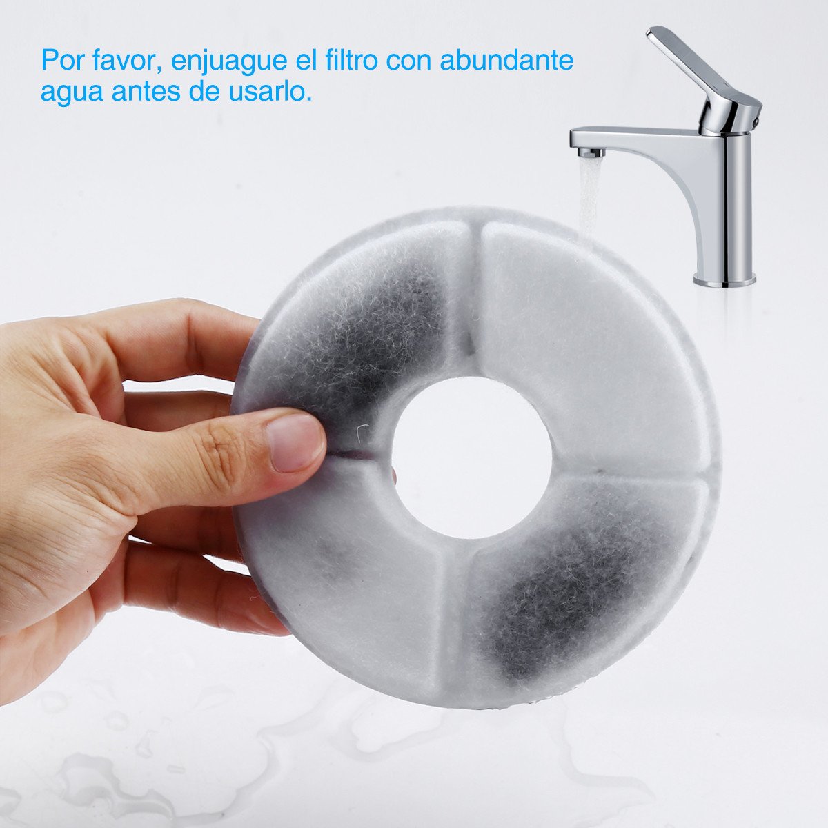 isYoung Fuente de Mascota Dispensador de Agua Automático Filtros de Carbón Activado Premium Paquete de 4, Filtros de Fuente para Mascotas