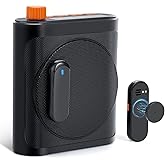 Gicorino Voice Amplifier for Teachers with 2 Magnetic Lavalier Mics, Black | Bluetooth Portable Rechargeable Speaker for Classroom, Meetings, Tour Guide Speeches, Public Speaking, Coaches, PA System