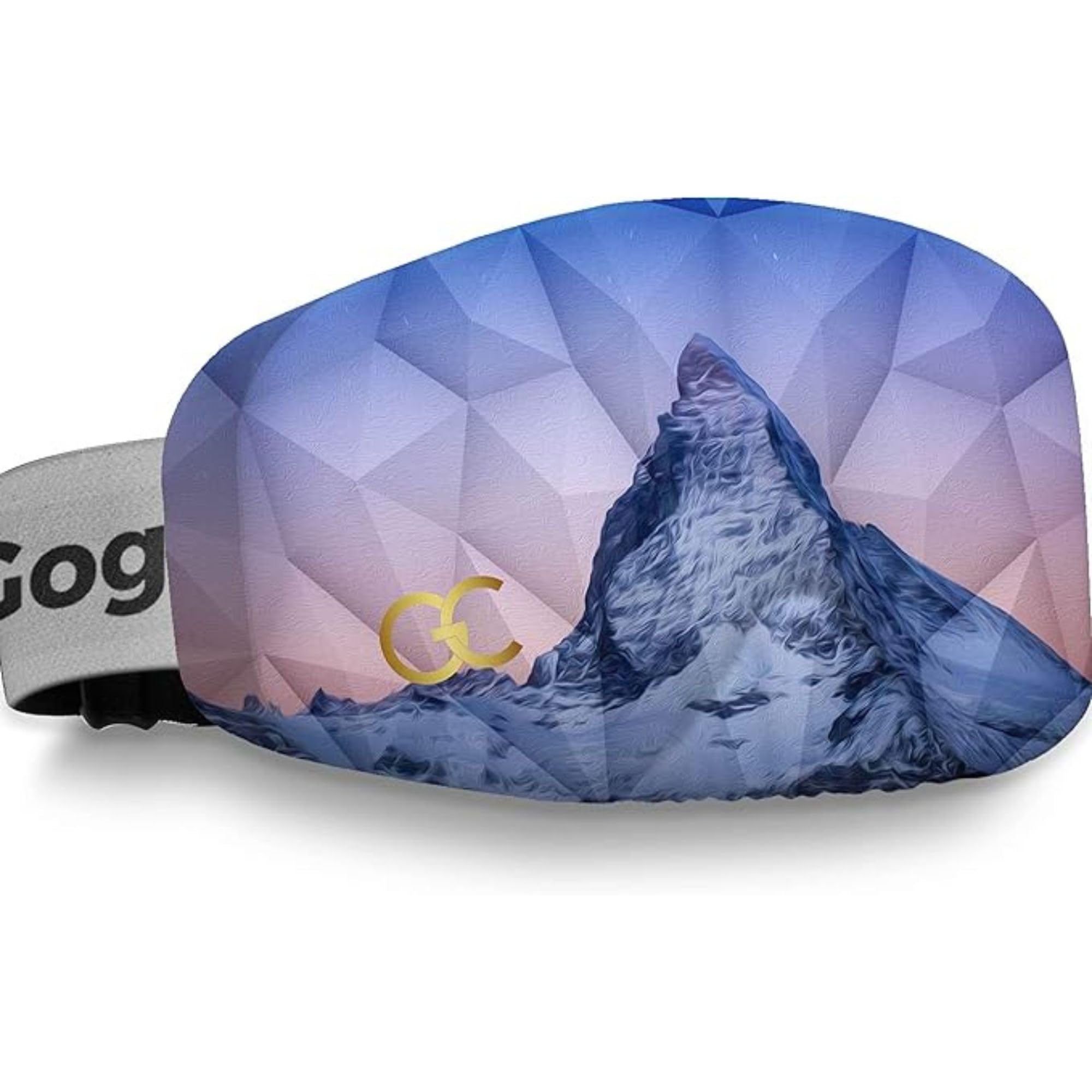 GogglesCover Ski Goggles Protective Cover, Protective Goggle Cover Portable, Ski Goggle Cover Sleeve Anti-Scratch, Ski Goggles Accessories, Ski Equipment, Matterhorn colour design