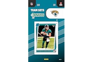 JACKSONVILLE JAGUARS FACTORY SEALED TEAM SET Jacksonville Jaguars 2021 Donruss Factory Sealed 13 Card Team Set with Trevor Lawrence Rated Rookie Card #251