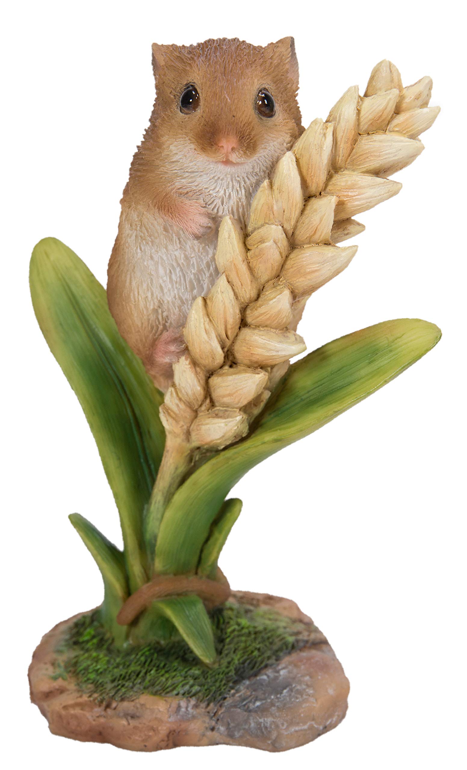 Vivid Arts Harvest Mouse on Wheat Highly Detailed Home Garden Decoration (NF-DM07-F)