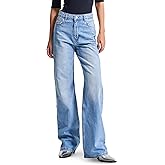 IT'S BASIC Straight Wide Leg Jeans for Women High Waisted, Relaxed Fit Trendy Womens Jeans Loose Denim Pants, Stonewashed