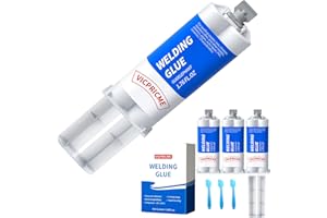 VICPRICME Metal Glue, 1.76oz 2 Part Liquid Metal Welding Epoxy Glue, Marine Filler Repair Putty, High-Temperature Resistant Heavy Duty ab Glue(3 pcs)