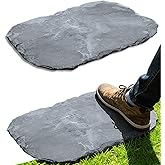 2 Pcs Natural Stepping Stones Outdoor, Irregular Garden Stepping Stones, 12''&times;16'' Walkway Paving Stones for Lawn, Yard and Patio Landscaping Decor