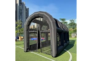 Inflatable Tennis Tent Baseball Cage Football Court Cage Inflatable Baseball Field Softball Batting&Pitching Cage 20' x10'x10