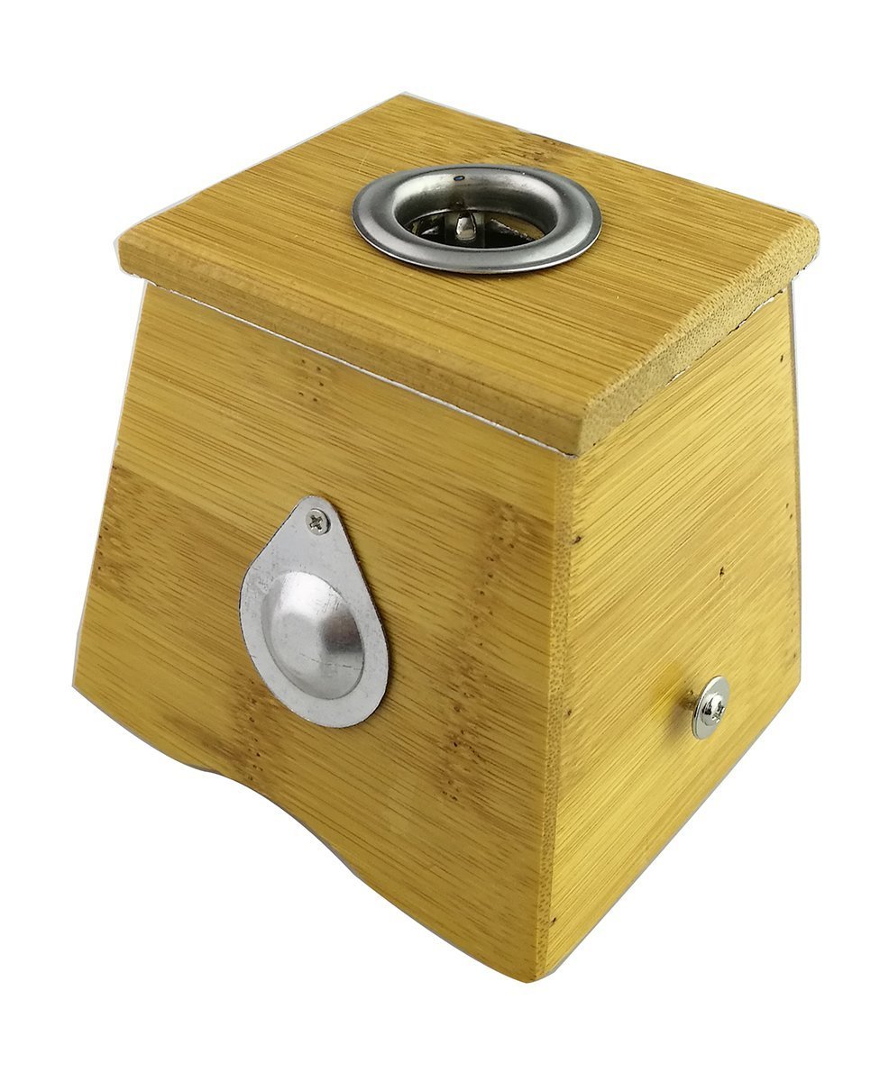 Photo 1 of Winterworm® Bamboo One Hole Healing Box for Moxa Moxibustion Medicine Therapy