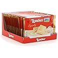 Loacker White Chocolate Bar with Milk Cream Filling and Crispy Wafer - A New Twist on the Classic Chocolate Bar - Sustainably Sourced - Pack of 12