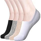 DIBAOLONG Womens No Show Socks Non Slip Flat Boat Line Low Cut Socks (6-12 Packs)