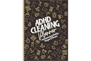 TAMUTO ADHD Cleaning Planner, Weekly and Monthly Organizing Planner with Cleaning Schedule and Checklist for Adults, Women for Household, Home, Kitchen, Bathroom, Bedroom Chores