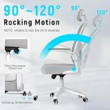 naspaluro Ergonomic Office Desk Chair with Adjustable Headrest Gray view 2