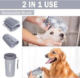 Tinioey Dog Paw Cleaner Large Breed with 3 Towels Muddy Paw Washer view 7