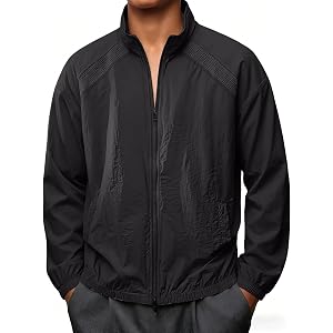 Mens Quick Dry Jacket Lightweight Zip up Travel Jacket | Cotton or Quick Dry Blend. Regular Fit or Loose Fit. Full Zip or But