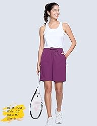 MAGCOMSEN Outdoor Shorts Women Hiking 8 Inch with