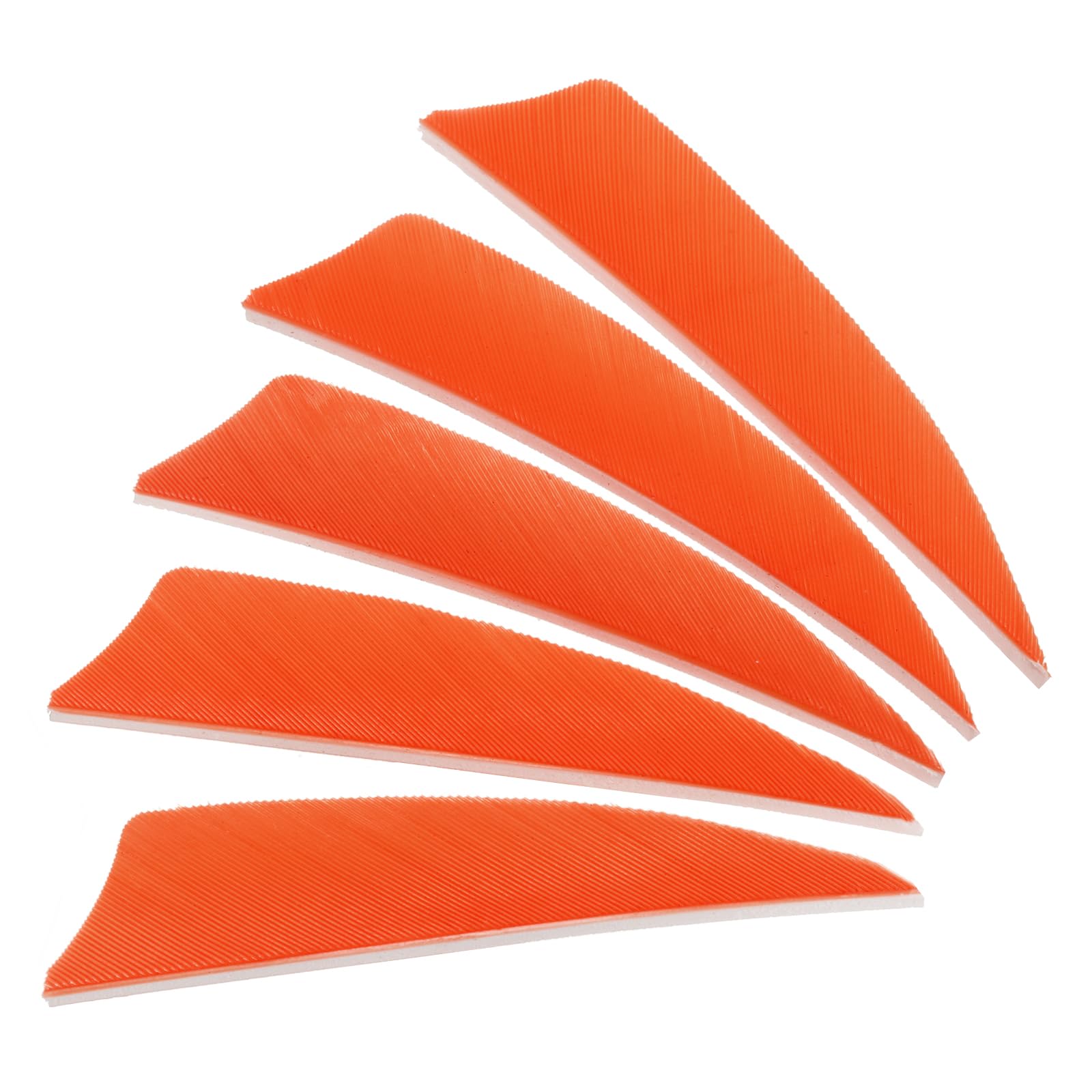 PATIKIL Arrows Vanes 50 Pack 3 Inch Arrow Turkey Feather Fletch Left Wing Fletching Orange for DIY Target Shooting