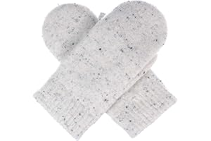 Be Your Own Style BYOS Unisex Winter Toasty Warm Solid Glitter Fleece Lined Knit Mitten Gloves