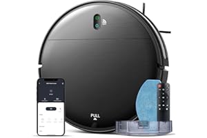 MAMNV Robot Vacuum and Mop Combo, 2 in 1 Robotic Vacuum Cleaner with Schedule, App/Alexa/Voice Control, Slim 2.87", Self-Charging, 2300 Pa Suction & Long Runtime, Ideal for Hard Floor, Pet Hair, Carpet