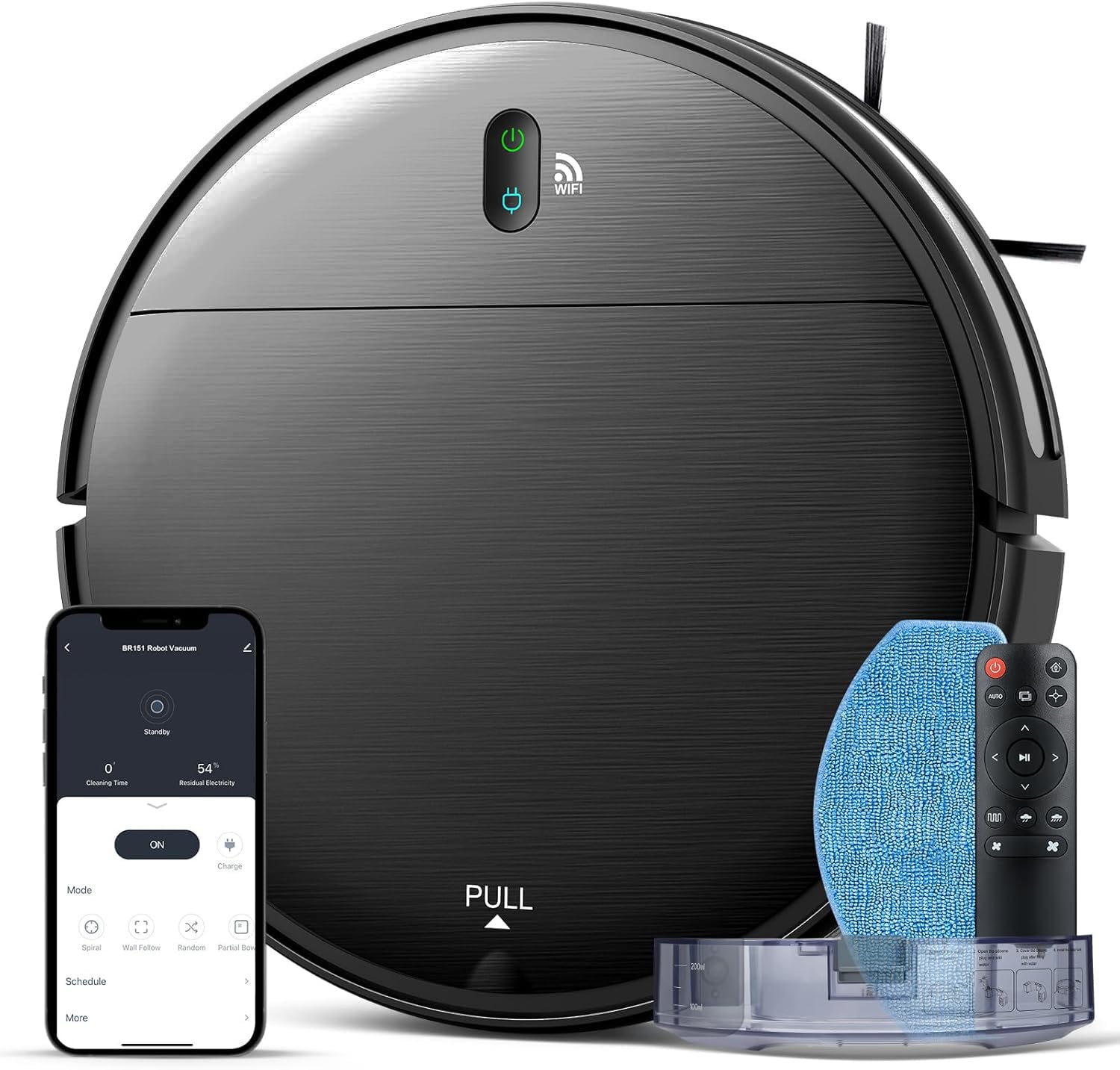 Photo 1 of Robot Vacuum and Mop Combo, 2 in 1 Robotic Vacuum Cleaner with Schedule, App/Alexa/Voice Control, Slim 2.87", Self-Charging, 2300 Pa Suction & Long Runtime, Ideal for Hard Floor, Pet Hair, Carpet