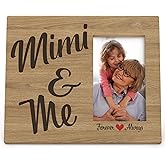 DIENADFX Mimi and Me Picture Frames, Mimi Gifts for Grandma from Grandkids, Grandma Birthday Mothers Grandparents Day Gifts for Mimi, Grandma Grandchildren Grandkids Picture Photo Frame for 4x6 photos