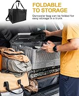 MOXTOYU 35L Cooler Bag Large Lunch Cooler with Adjustable Strap Black view 4