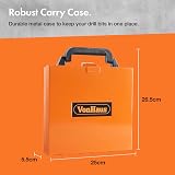 VonHaus 99pc HSS Drill Bit Set with Case 1.5-10mm Titanium Coated view 6