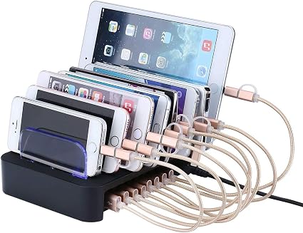 Amazon Mixmart 8台同時 8ポートusb充電ステーション 多功能 デスクトップ充電スタンド Iphones Ipads Nexus Galaxy タブレットpc スマートフォンなど充電対応 クレードル ドック 通販