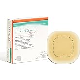 ConvaTec DuoDERM Signal Hydrocolloid 4x4 Inch Dressing for Management of Lightly to Moderately Exuding Wounds, Square, Beige,