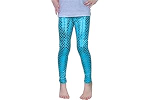 Frogwill Girls Mermaid Scale Leggings Fish Pants 3-11 Years