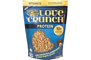 Love Crunch Organic Chocolate & Almond Butter Protein Granola, 11 oz (Pack of 1), Non-GMO, Fair Trade, by Nature's Path