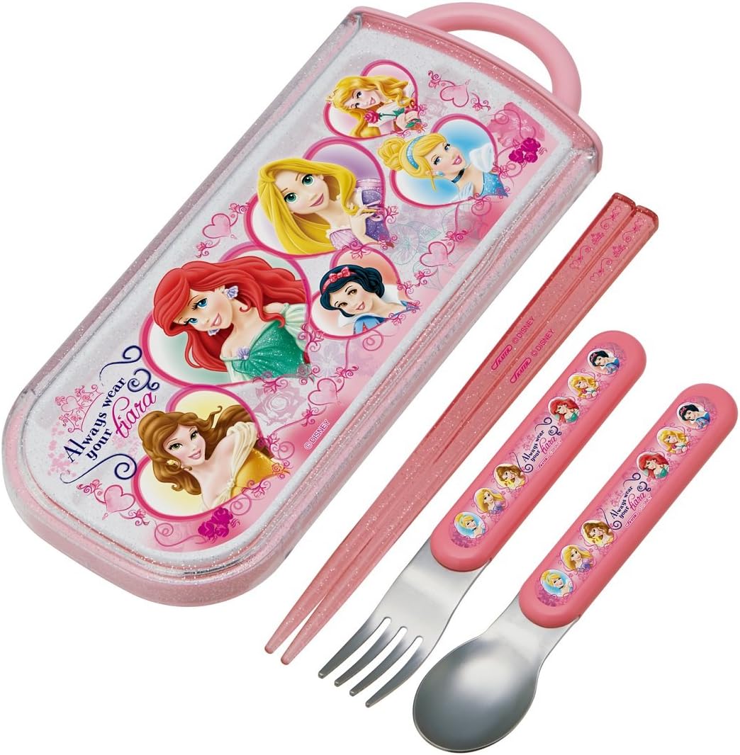Amazon スケーター トリオセット スライド式 箸 スプーン フォーク セット プリンセス 17 ディズニー Tcs1am 弁当用箸 カトラリー オンライン通販