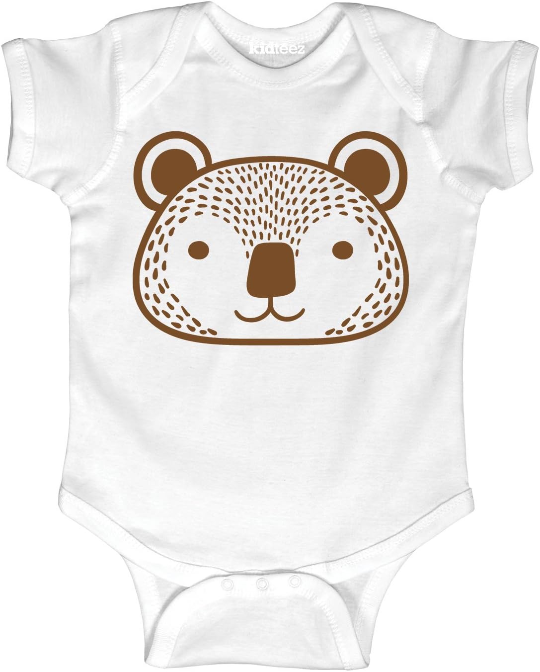 Instant Message Bear Face -Infant One Piece-NB