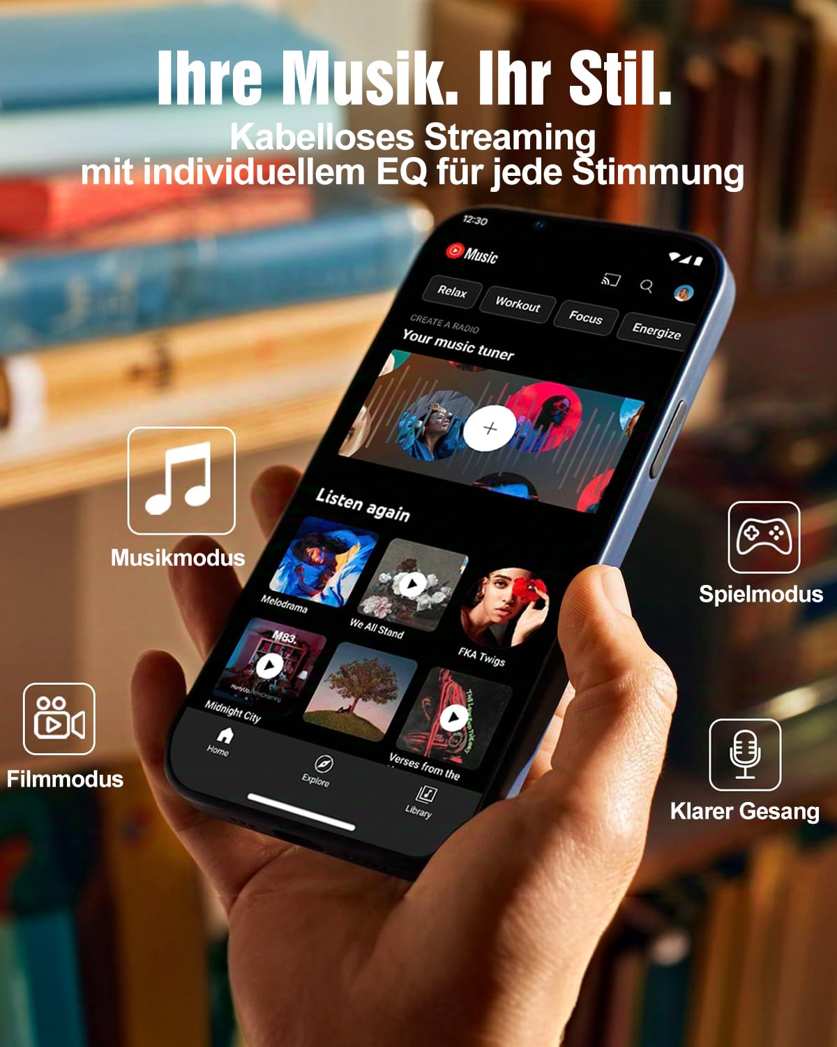 Hiwill-Audio Hölzern 5.1.2CH Soundbar für TV Geräte & kleine Räume, 400W Spitzenleistung, Klarere Stimmen, Virtueller Surround-Sound, 5,25'' Kabel-Subwoofer, ARC/Opt/BT 5.3/AUX, Einfaches Setup, 2026 9