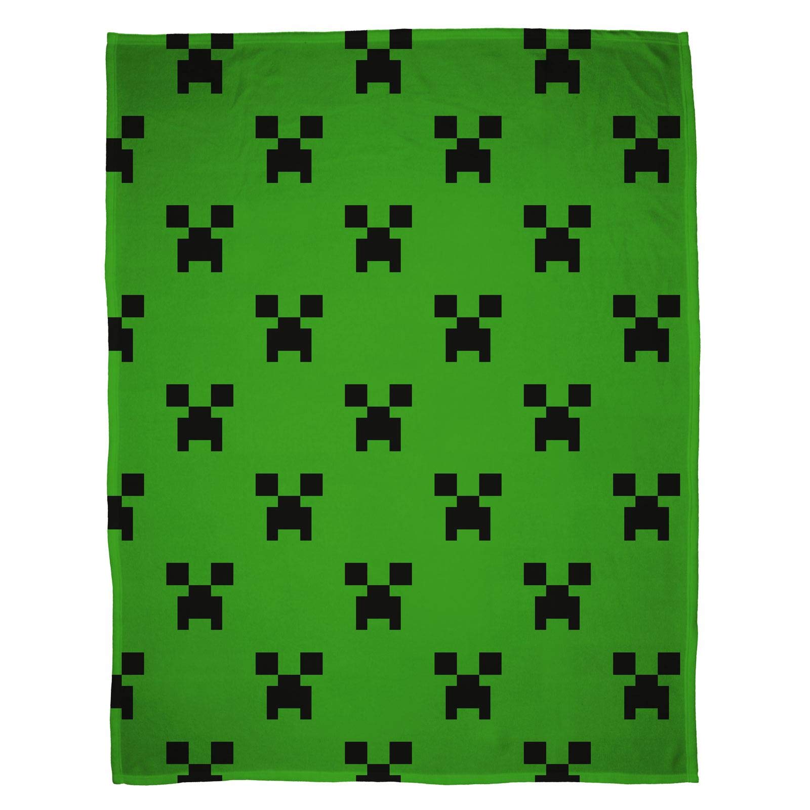 Character World Creeper Emerald Minecraft Fleece Blanket
